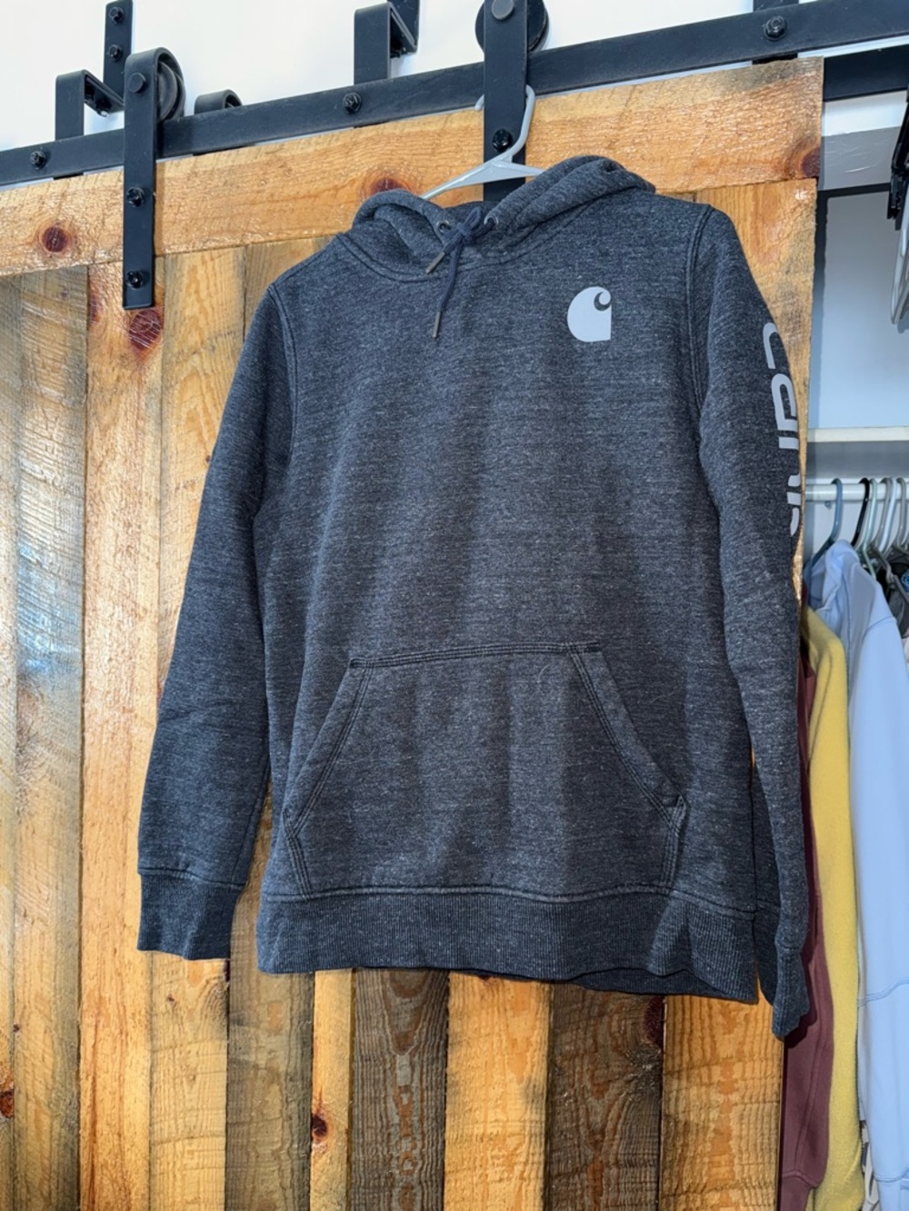 Carhartt Charcoal Hooded Pullover Sweatshirt